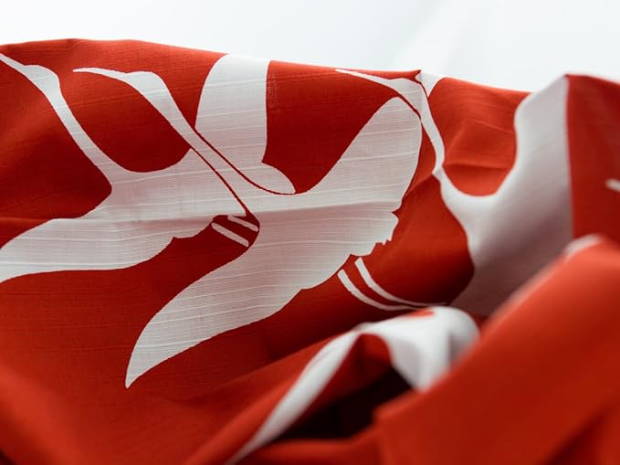 Schöner Schal und originelle Tasche. Kreative Geschenk-Verpackung. Furoshiki Kuren XL, original japanisches Tuch