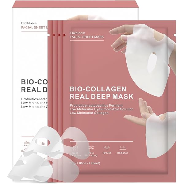 Amazon.com : Ueseinl 4 PACK Deep Collagen Overnight Mask, Bio