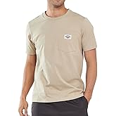 NORTHYARD Men's Cotton Shirts Heavyweight Short Sleeve Casual T-Shirts with Chest Pocket Work Wear