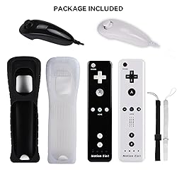 2 Pack Wii Controllers with Motion Plus, includes