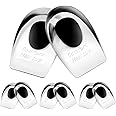 Gel Silicone Heel Cups/Pads, 6 Pack, FSA HSA Eligible, for Achilles Tendonitis, Shoe Wedge Inserts for Plantar Fasciitis, Bone Spur, Foot Pain Relief Support, Comfort Cushion Insoles for Women/Men
