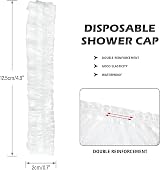 G2PLUS 100Pcs Disposable Shower Caps 44 cm Waterproof Elastic Hair Cap view 3