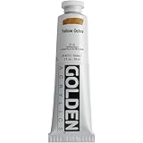 Golden Heavy Body Acrylic Paint, 2-Ounce, Yellow Ochre (GLDNHB-14072)