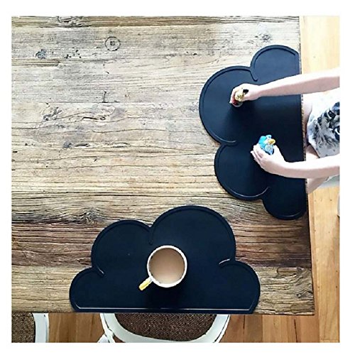 VT BigHome Nordic Style Clouds Silicone Table Mats Waterproof Mobile Platemat for Baby Toddle Feeding Non-Slip Home Kitchen Tableware Pad - Thumbnail 4