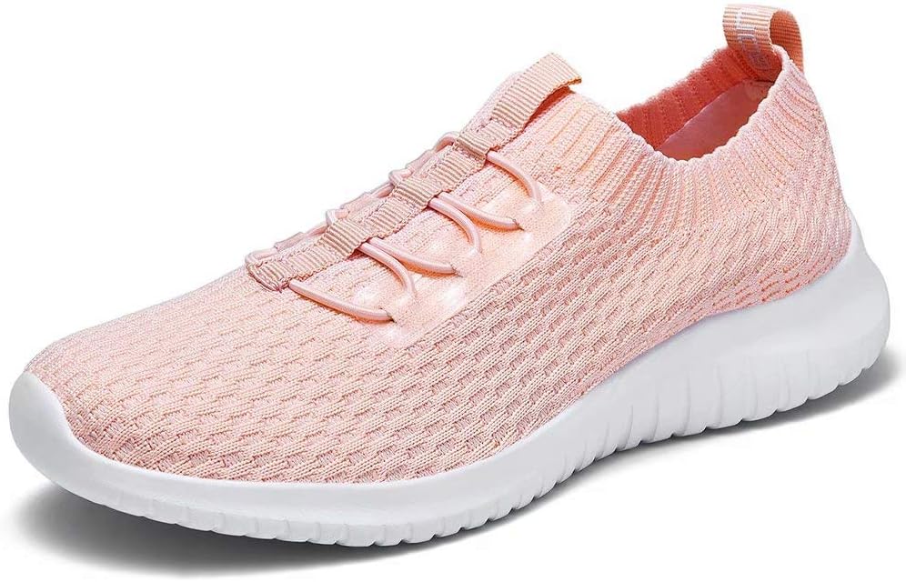 konhill Women's Comfortable Walking Shoes - Tennis Athletic Casual Slip on Sneakers