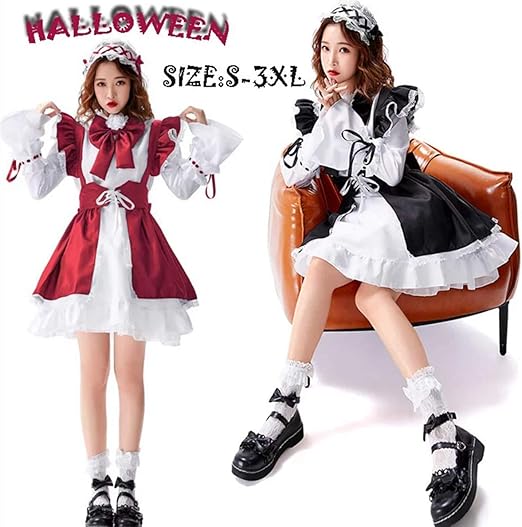 Amazon メイド服 コスプレ ゴスロリ ロリータ ワンピース 長袖 黒 白 可愛い メイド コスチューム エプロン カチューシャ 大きいサイズ ハロウィン 衣装 文化祭 仮装 パーティー 黒 Xxxl コスプレ 仮装 通販 Amazon メイド服 コスプレ ゴスロリ ロリータ ワンピース 長袖 黒 白 可愛い メイド コスチューム エプロン カチューシャ 大きいサイズ ハロウィン 衣装 文化祭 仮装 パーティー 黒 Xxxl コスプレ 仮装 通販
