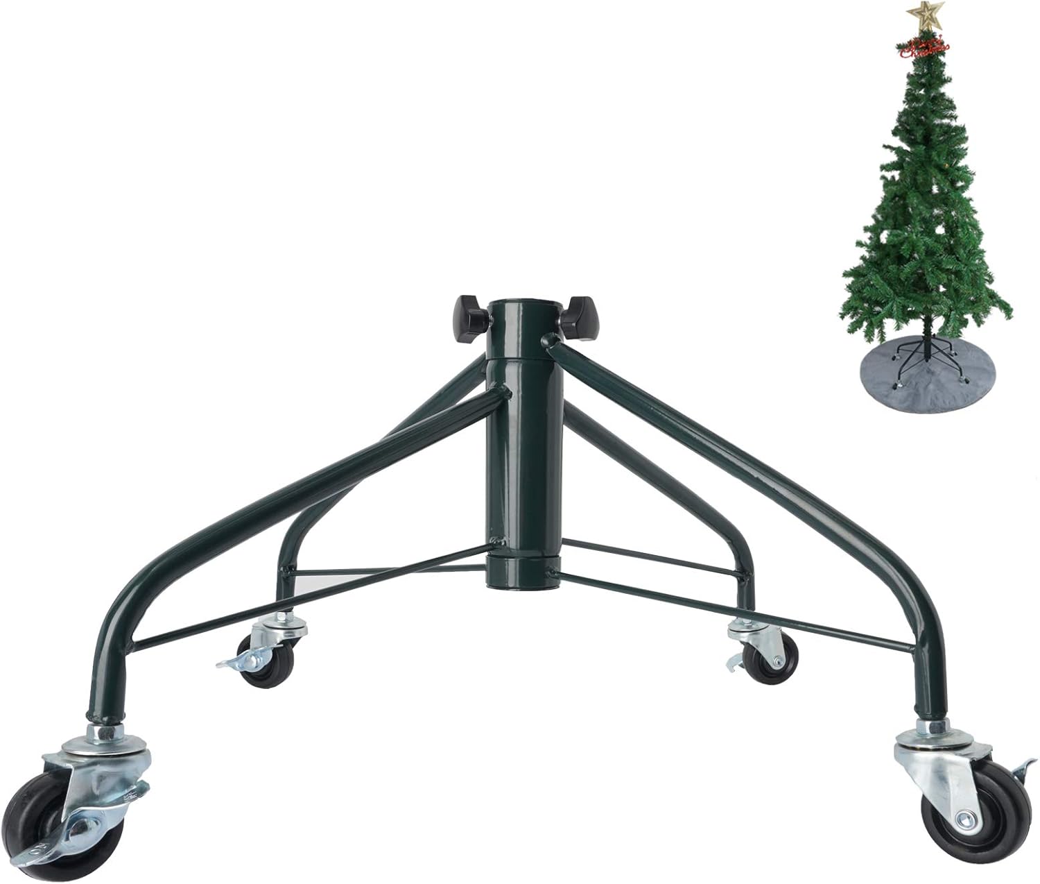 Ouvin Foldable Heavy Duty Christmas Tree Stand for 7 Foot Artificial
