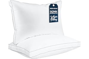 Utopia Bedding Bed Pillows for Sleeping Queen Size (White), Set of 2, Cooling Hotel Quality, Gusseted Pillow for Back, Stomach or Side Sleepers