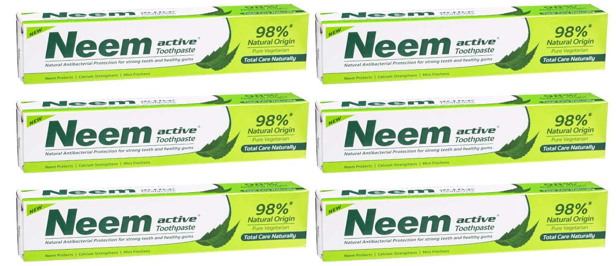 6 x Neem Active Toothpaste 100GM