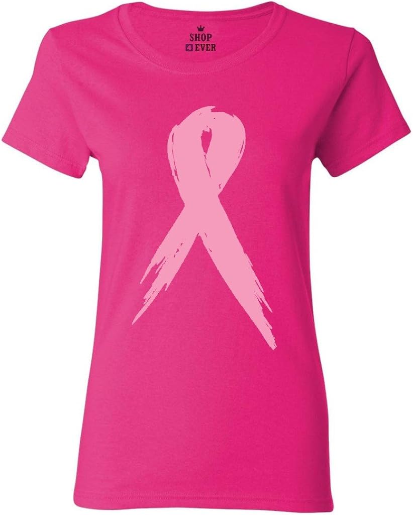 shop4ever Pink Breast Cancer Ribbon Women's T-Shirt