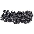 Honbay 100PCS M3x5 Round Head PC Mounting Computer Screws Computer Case Fixed Motherboard Screw (Black Zinc)