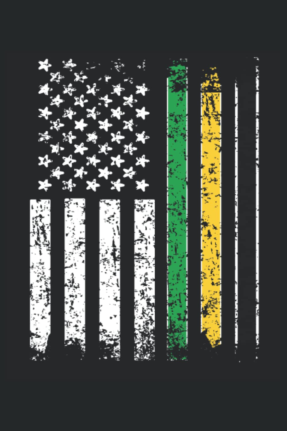 Jamaica USA Flag Lined Notebook: Half Jamaican Half American Journal 120 Pages 6″ x 9″ for anyone with Jamaican Roots