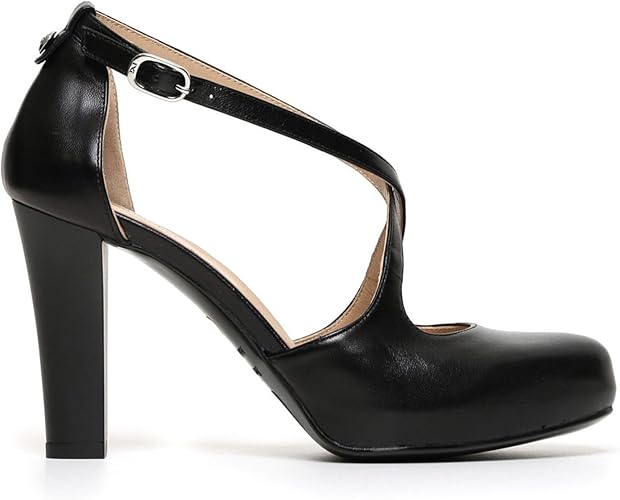 Moda Scarpe Decollete Charleston Mary Jane Donna In Pelle Nero Nero Giardini P805401de 100 Amazon It Scarpe E Borse