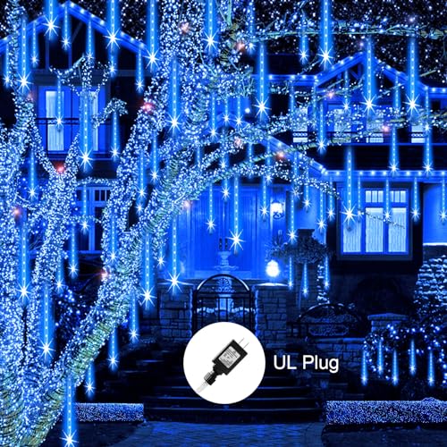 Aukora Rain Drop Lights, LED Meteor Shower Lights 11.8 inch 8 Tubes