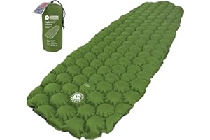 ECOTEK Outdoors Insulated Hybern8 4 Season Ultralight Inflatable Sleeping Pad with Contoured FlexCell Design - Easy, Comforta