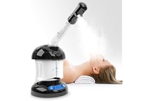 Facial Steamer - DEER BEAUTY Nano Ionic Face Steamer- Portable Facial Steamer for Personal Care at Home or Salon