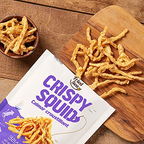 Calamari Chips Made with Real Squid [ 3 PACK ] Crunch + Crispy Healthy
