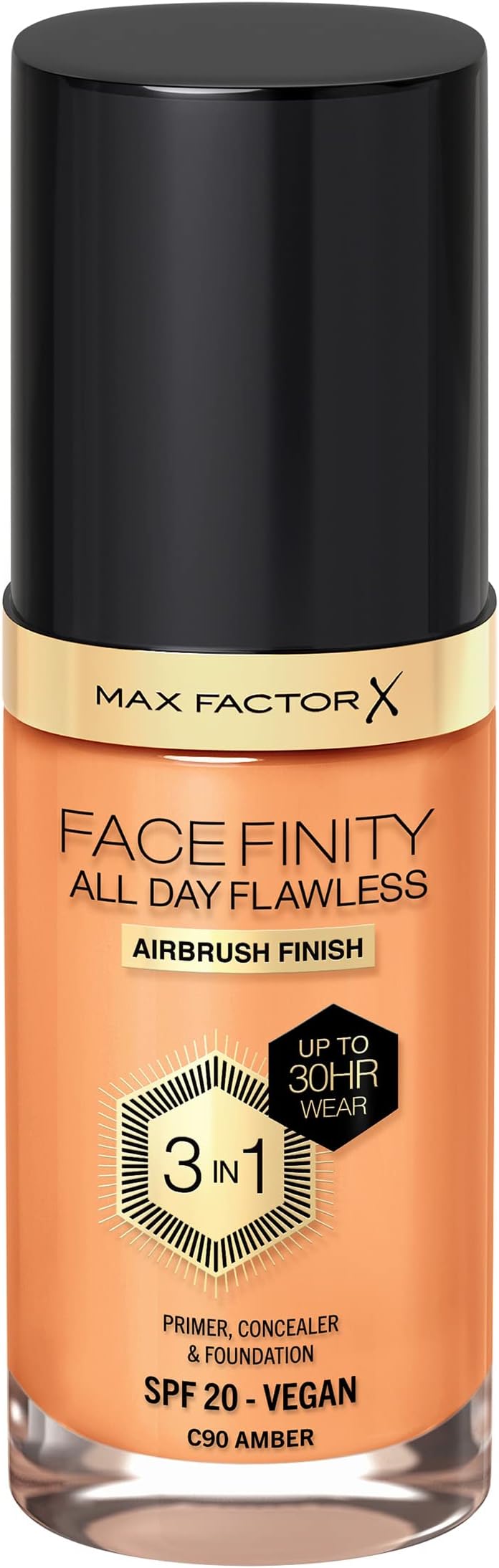 Max Factor Facefinity 3-in-1 All Day Flawless Foundation SPF20 90 Amber 30ml