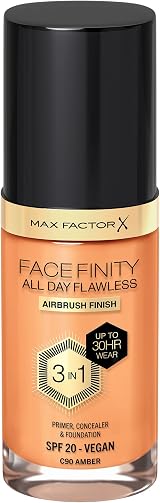 Max Factor Facefinity 3-in-1 All Day Flawless Foundation SPF20 90 Amber 30ml