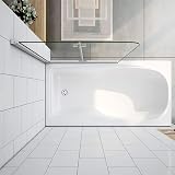 Xinyang 1200x1400mm Folding Shower Bath Screen 180 Hinged Reversible Glass view 7