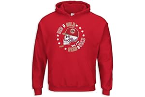 SMACK APPAREL TALKIN' THE TALK Red & Cold Til I'm Dead and Cold T-Shirt for San Francisco Football Fans (SM-5XL)