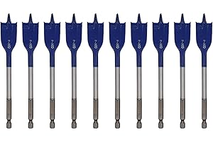 Tovyvw Pack of 10 DSB1011B Bits 7/8 in. x 6 in. Daredevil Spade Bits Replacement Part New for Bosch