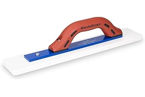 Marshalltown White Lightning Hand Float, Concrete Floating Made Faster and Easier, Smooth Professional Results, Made in The USA, WTLF16