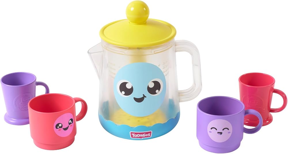Toomies Bubble & Brew Bath Set Foaming Teapot Pretend Tea Party Toy Toddlers 18