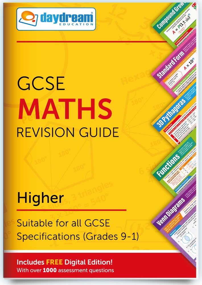 Daydream Education GCSE Maths (Higher), The Pocket-Sized Maths Revision Guide, FREE Digital Edition for Computers, Phones and Tablets with Over 1, 000 Assessment Questions! - for 2026-2027 exams