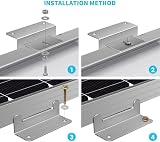 Renogy Solar Panel Mounting Kit 200W Z Brackets Two Sets 8 Pcs 8ft 8AWG Tray view 6