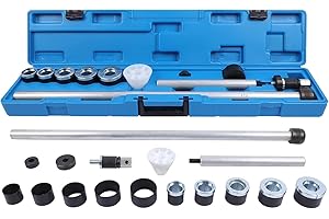 Camshaft Bearing Removal and Installation Tool Set, Universal Engine Cam Bearing Tool Kit with 1-1/8 to 2-2/3 Inch Adapters f