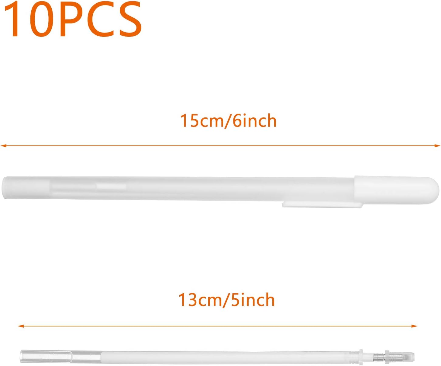 Popuppe 10 Pcs White Gel Pens Set - Image 3