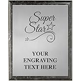 Corporate Plaques - 5 x 7 Super Star Etched Recognition Trophy Plaque Award Prime