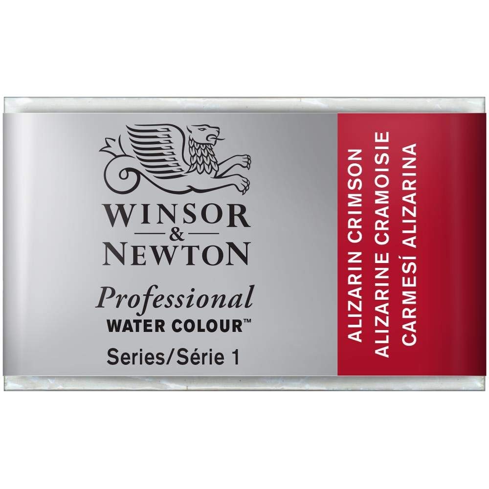 Winsor & Newton Professional Water Colour Paint Whole Pan, Alizarin Crimson