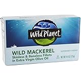 Wild Planet, Mackerel Wild Fillets Olive Oil, 4.4 Ounce