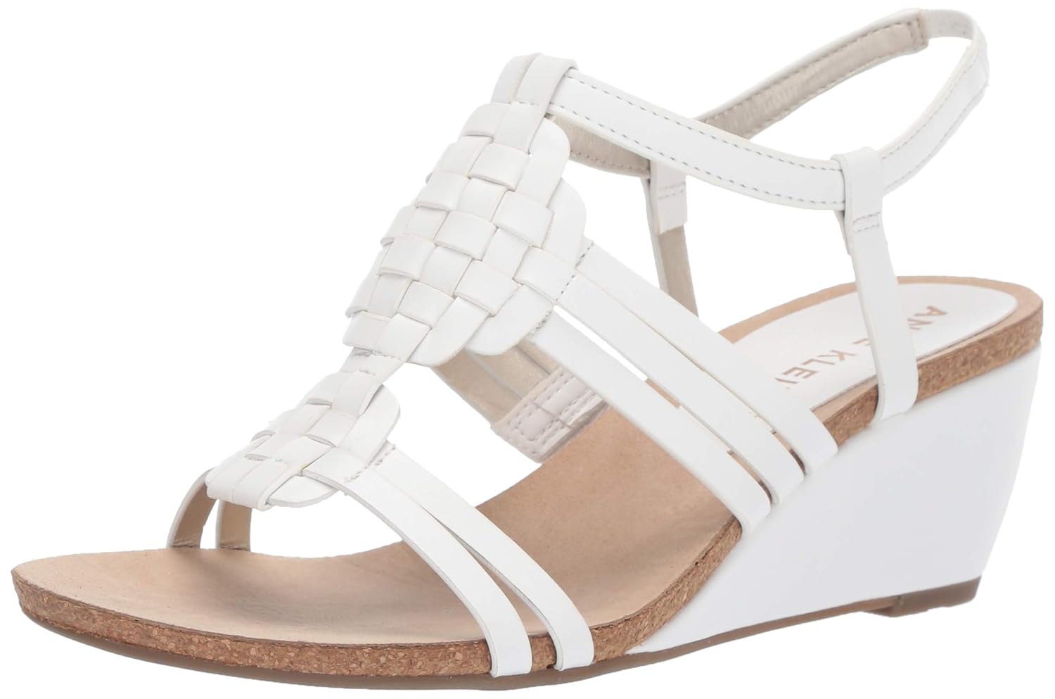 anne klein white sandals