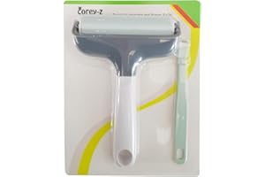 COREY-Z Brayer Roller & Mat Tweezers Remover Tool Set Crafting Brayer for Cricut/Silhouette/Brother Crafting Printmaking Fabric Crafting and T-Shirts Heat Transfer Projects(Gray)