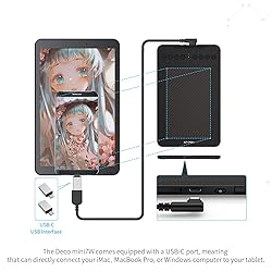 Wireless Drawing Tablet XPPen Deco mini7W Graphic