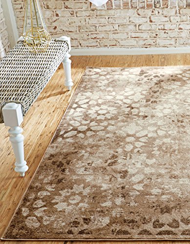 Unique Loom Sofia Collection Brown 8 x 10 Area Rug (8' x 10')