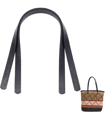 PandaHall 2 Stück Kunstleder-Taschengriffe 62,4 Cm - Aufnähen, Ersatzriemen Für Handtaschen & Geldbörsen