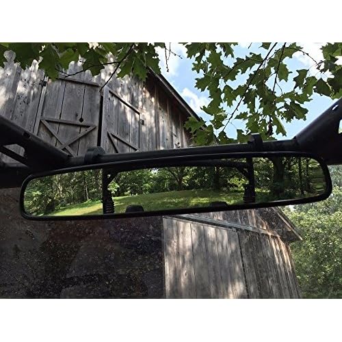 Wide Rear View Race Mirror with 1.75" Clamp For UTV Honda Pioneer 1000