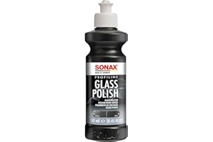 SONAX PROFILINE GlassPolish (250 ml) - removes slight scratches, blinding and etching from car windows made from glass. Silicone free | Item No. 02731410