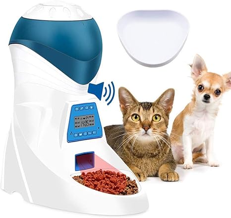 Jnwayb Distributeur Automatique Pour Animaux Domestiques 6 Repas Chien Chat Distributeur De Nourriturebol De Remplacement Contrôle De Portion Et