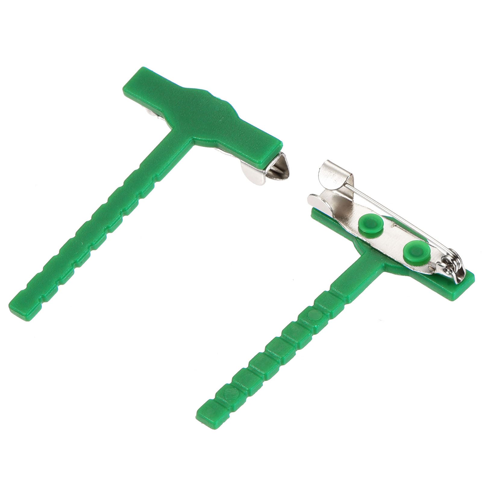 M METERXITY 50 Pack Corsage Pins - Plastic Brooch Pins Buttonhole Decoration, Apply to Wedding/Party/Graduation Event (Green)