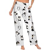 Ysidec Cute Funny Dogs Women Lounge Pants Comfy Pajama Bottom Drawstring Sleepwear Long Pajamas Pants S-5XL