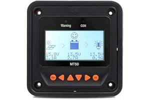 EPEVER MT-50 Remote Meter MT-50 Solar Controller LCD Display Remote Meter Fit for TracerAN, BN, TRIRON Series Solar Panel Battery Regulator
