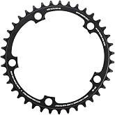 SRAM Chainring 39t 130 BCD 11-Speed Aluminum Blk YAW Tech Use with 53T | SRAM 39T Aluminum Chainring for 11-Speed, YAW Tech, Black