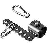 Belt Squat Bar Machine Attachment for 2 inch Olympic Barbell Bar, Black, 500 lbs Withstands, Attachments for Home Gym Workout