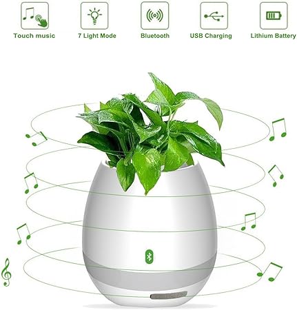 bluetooth speaker planter