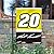 Matt Kenseth #20 Deluxe 2-Sided GARDEN Flag WITH METAL POLE Banner Nascar Racing